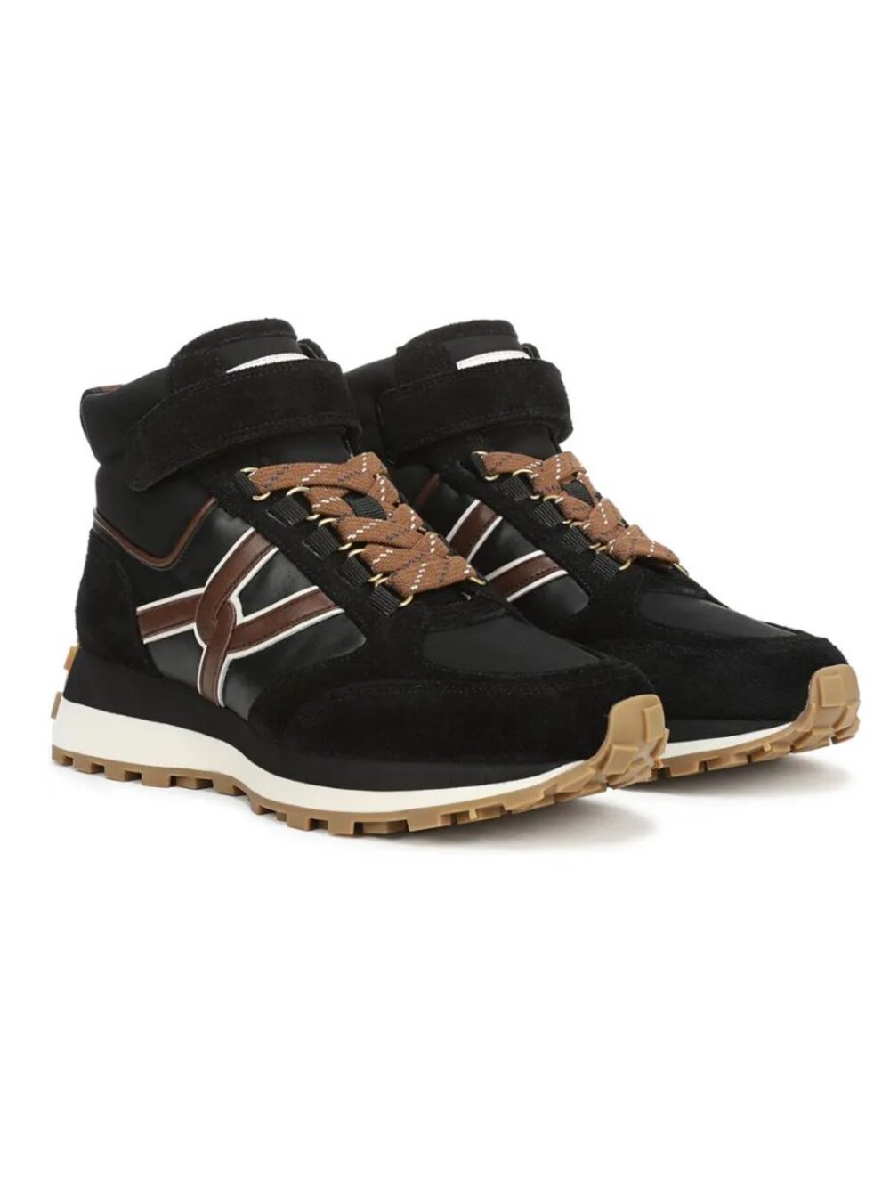 Veronica Beard 'Valentina' High-Top Sneakers, Black/Brown Multi - Picture 1 of 10